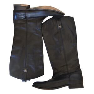 Frye Black Leather Melissa Riding Boot Size 10